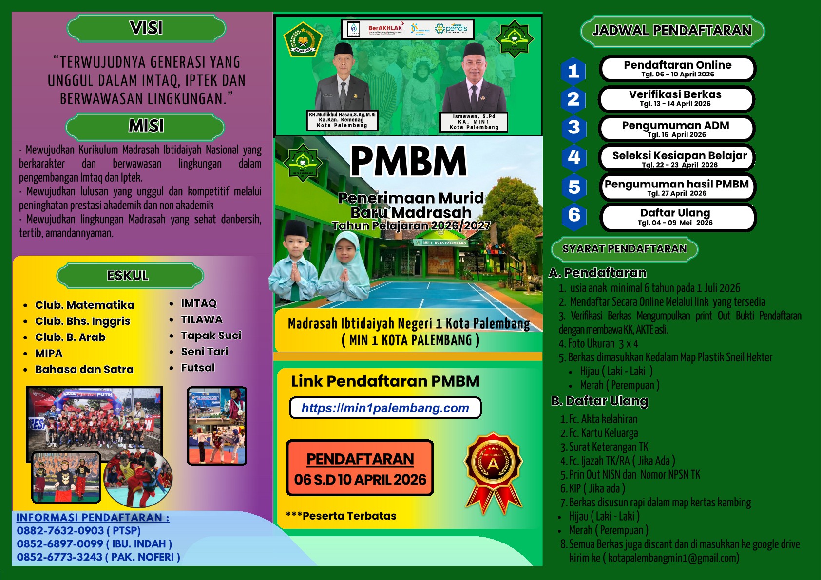 Penerimaan Murid Baru Madrasah Tahun Pelajaran 2026/2027